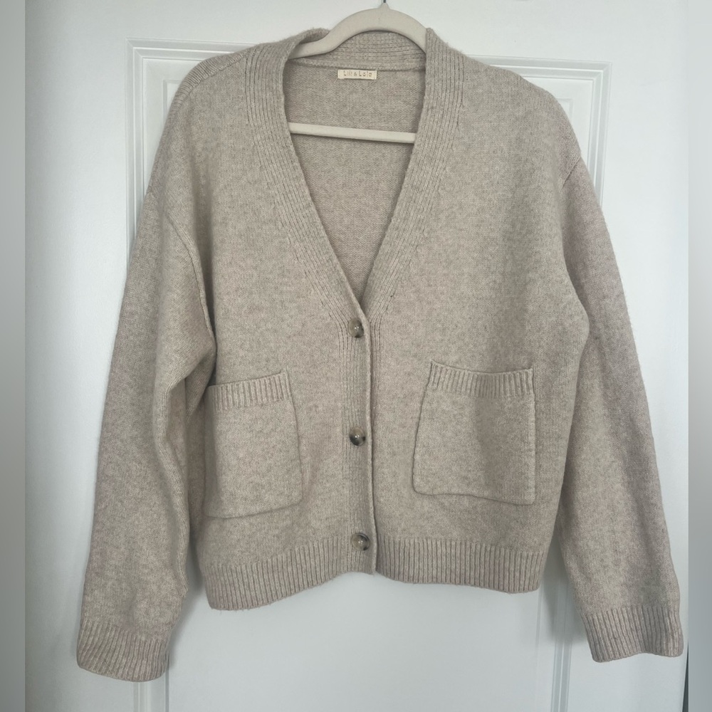 Thick and Cozy Beige cardigan